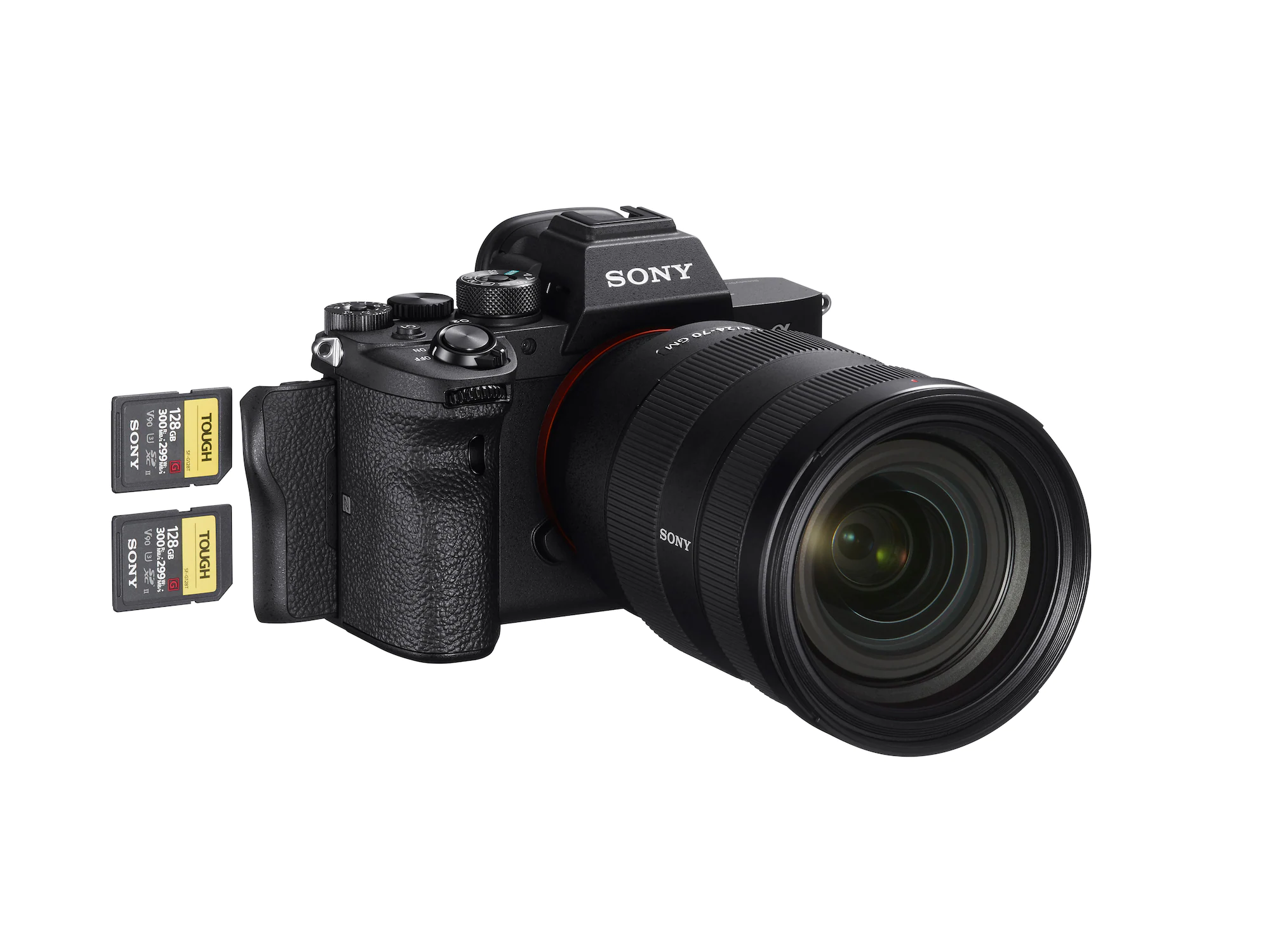 Dual media slots in Sony a7R IV for recording RAW/JPEG data and stills/movies, and copying data between cards
