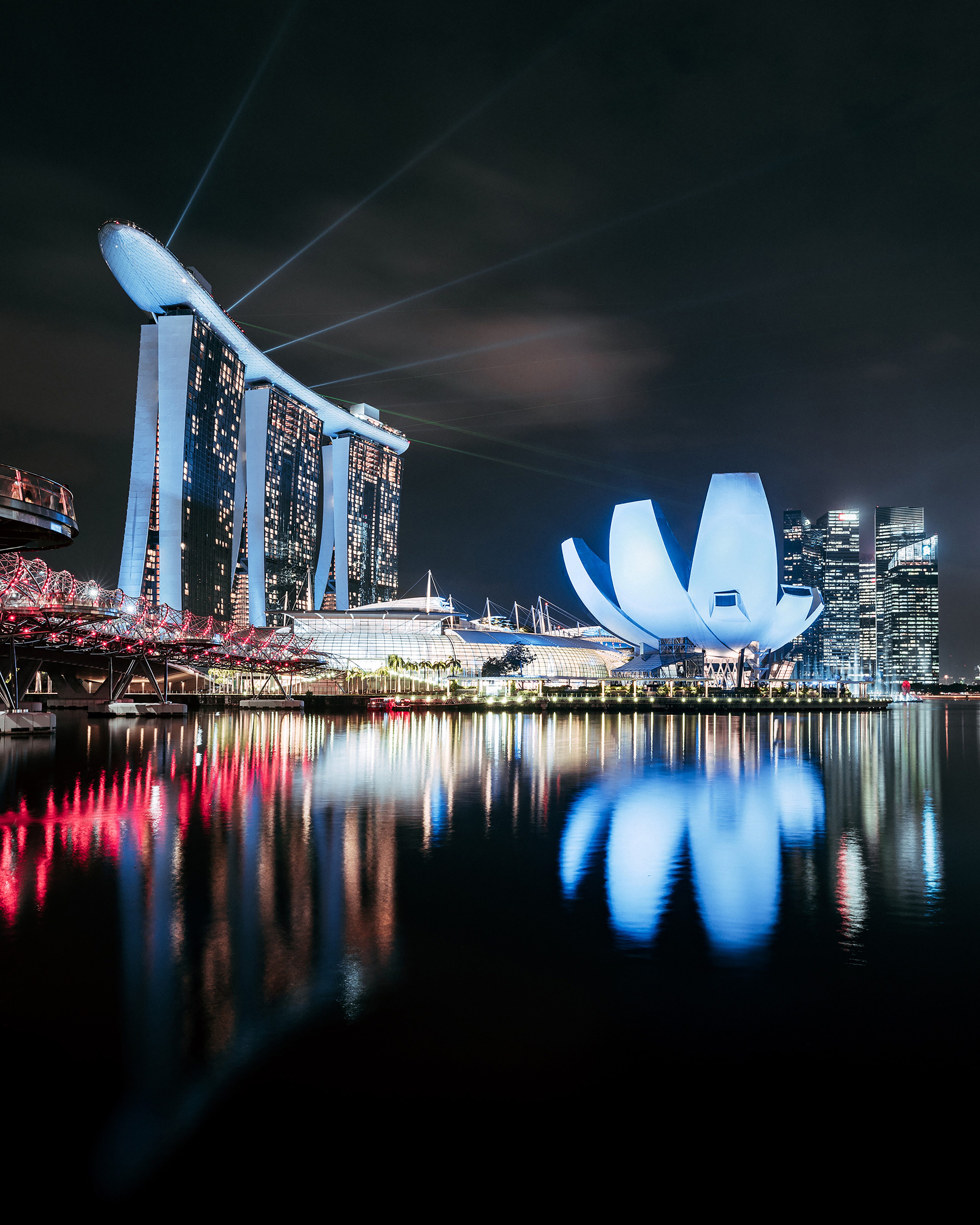 The Night Lights of Singapore