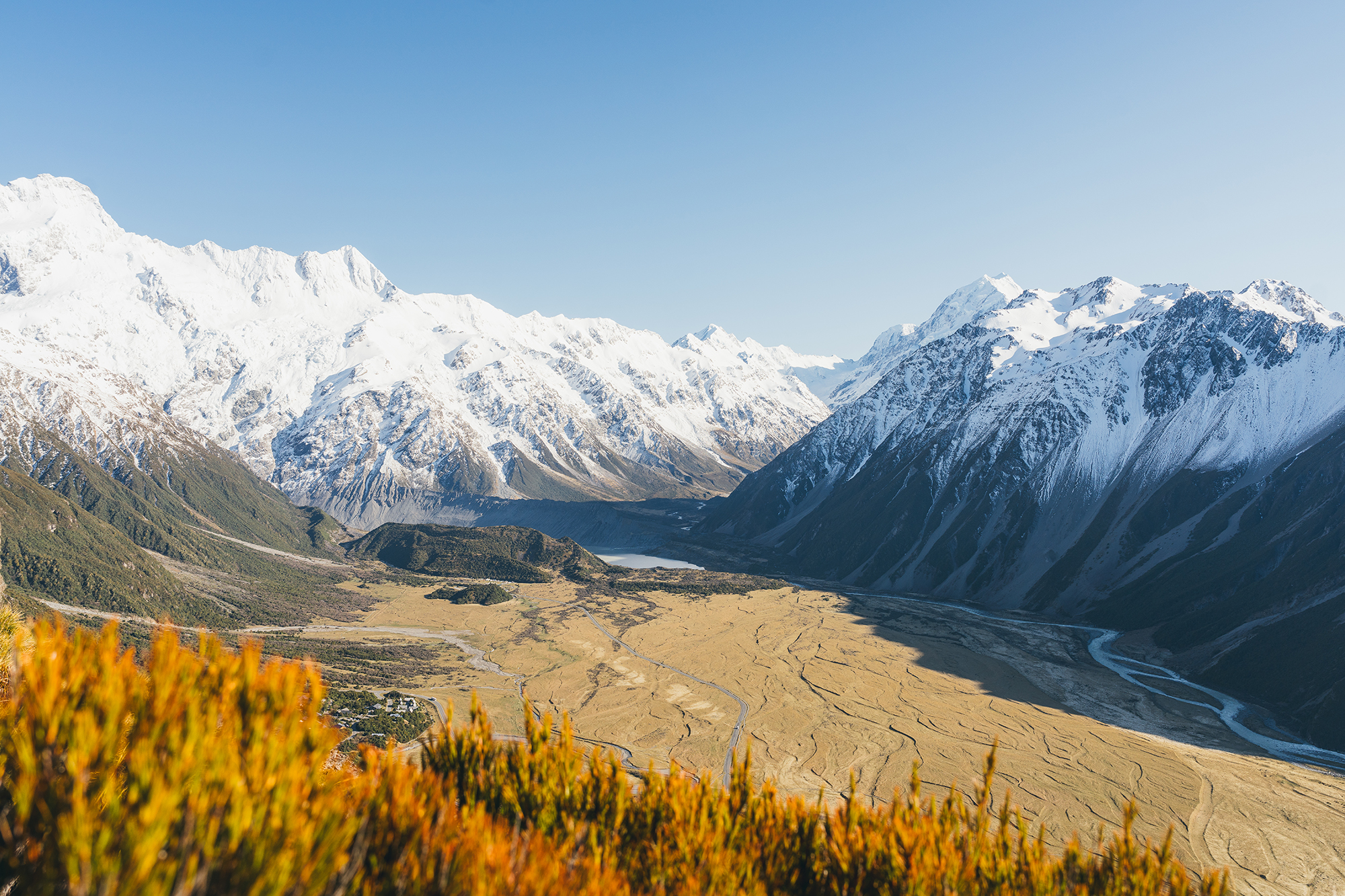 View of the mountain valley